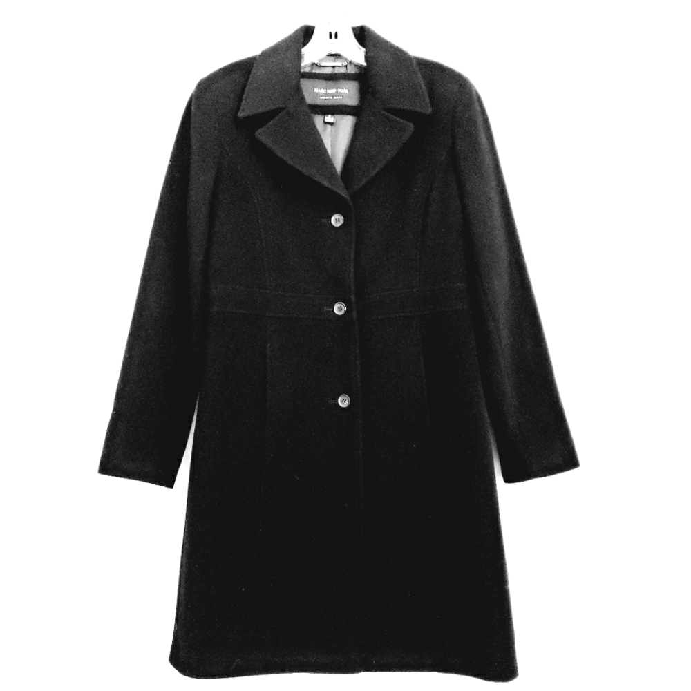 MARC NEW YORK Black Longsleeve Wool/ Cashmere Nwot Peacoat